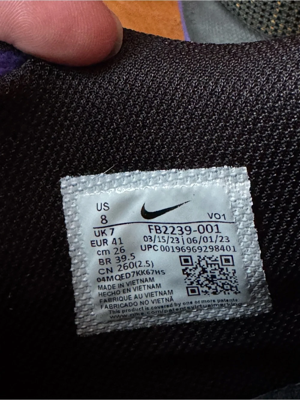 Nike Kids Black and Purple High-Top Sneakers with Yellow Accents